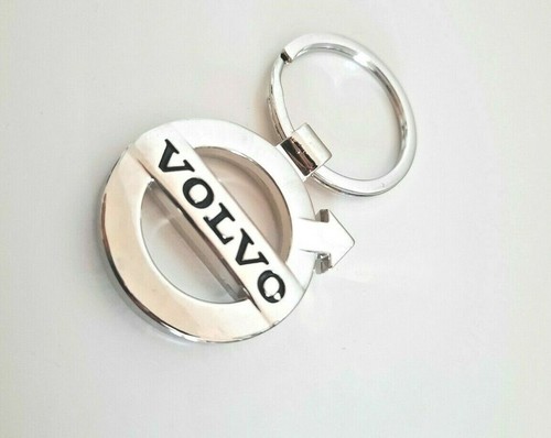 Vintage metal volvo keyring - metal,
