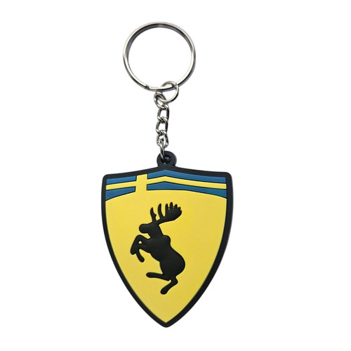 Swedish flag with moose - with,