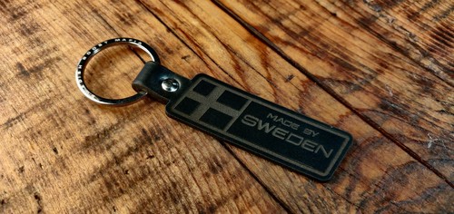 Made sweden leather keyring - sweden,