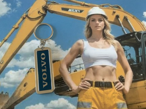 Volvo metal keyring logo - volvo,
