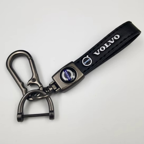 Volvo genuine leather keyring - leather,