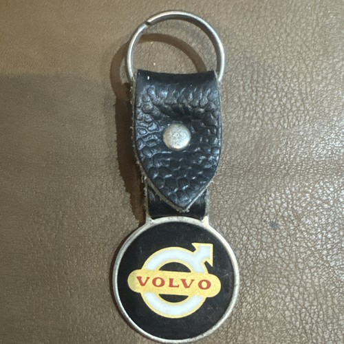 Vintage volvo leather keyring - vintage,