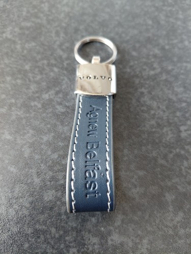 Volvo dealer leather key ring - dealer,