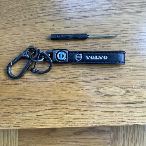 New volvo leather - leather, keyring