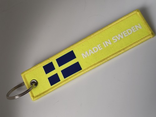 Made sweden keyring yellow - made,