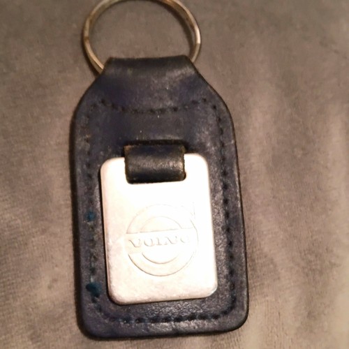 Volvo car keyring blue - car,