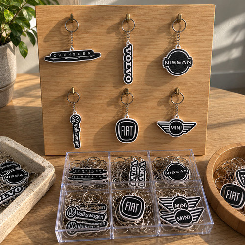 Car brand logo keyring - logo,