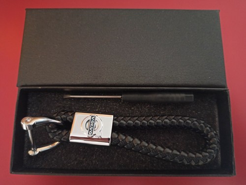 Volvo luxury leather keyring - luxury,