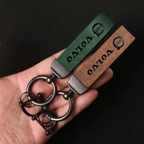 Vintage leather car keychain - vintage,