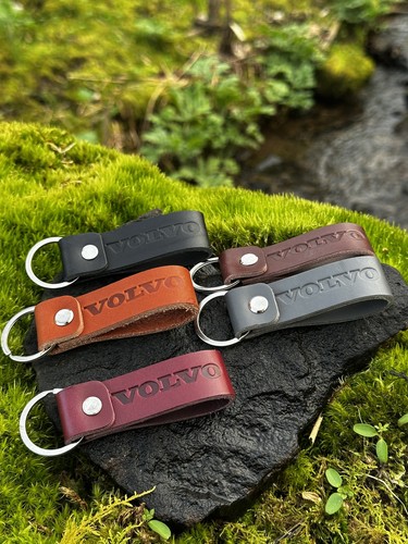 Volvo leather keyring - keyring, –