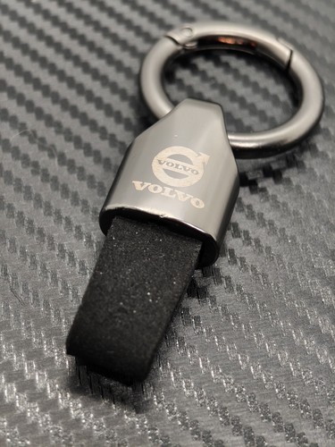 Volvo suede keyring black c30 - suede,