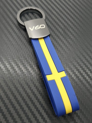 Volvo v60 swedish flag keyring - volvo,